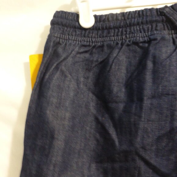 H&M | kids 12-13 years | Dark Blue Lightweight Pull-On Denim / Jean Shorts | NWT - Picture 10 of 16